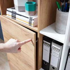 Zweifarbige Büromöbel Kombination - Situatica (fünfteilig)