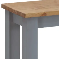 Zweifarbige Esszimmerbank in Laugenfarbig & Grau - Nivada