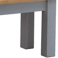 Zweifarbige Esszimmerbank in Laugenfarbig & Grau - Nivada