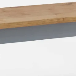 Zweifarbige Esszimmerbank in Laugenfarbig & Grau - Nivada