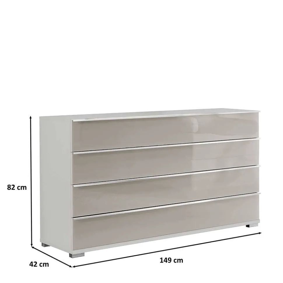 Zweifarbige Kommode mit 149 cm Breite - Pascan