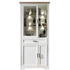 Zweifarbige Wohnmöbel Kombi in Weiß - Sinolita (dreiteilig)