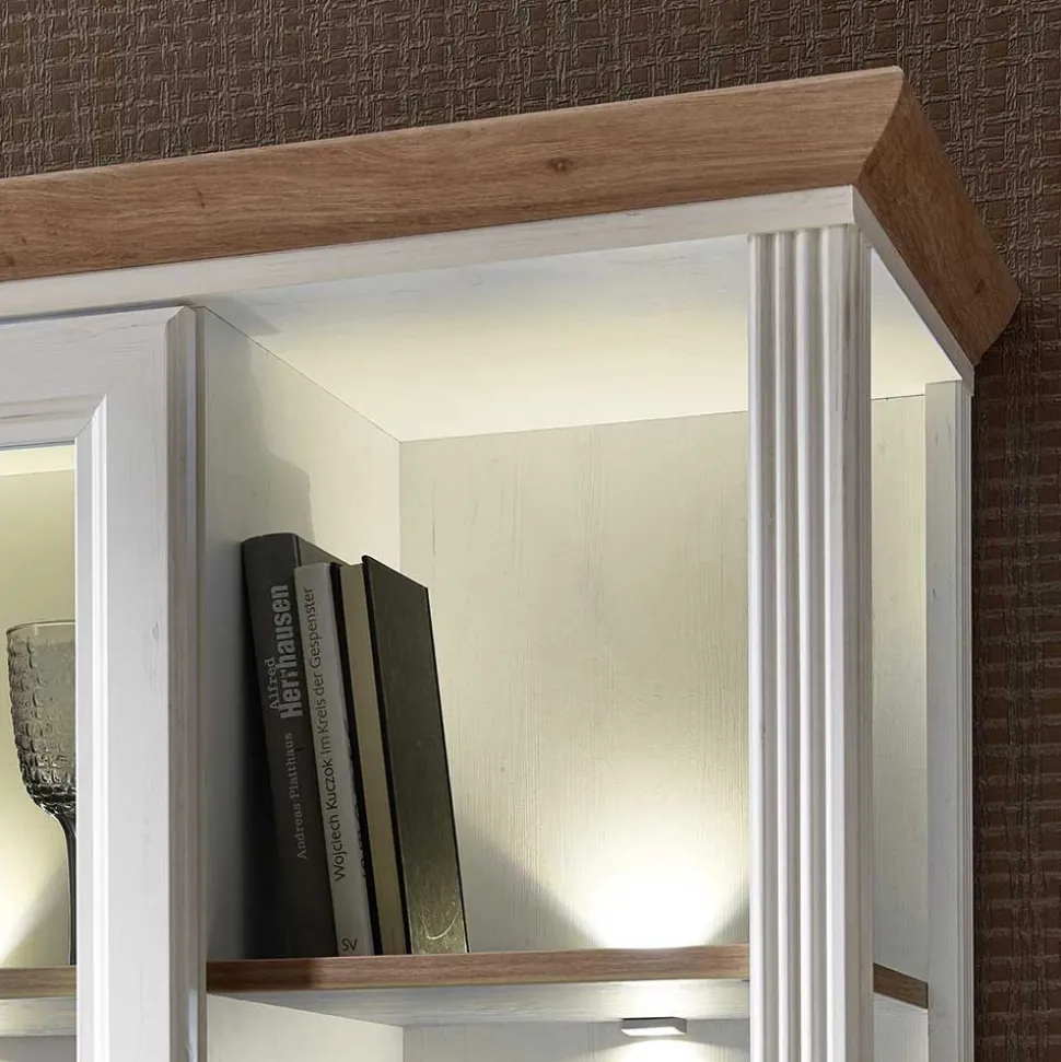 Zweifarbige Wohnmöbel Kombi in Weiß - Sinolita (dreiteilig)