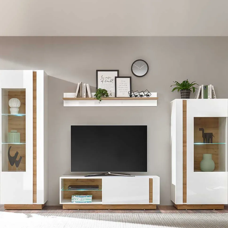 Zweifarbige Wohnzimmer Möbel Kombi - Myrda (vierteilig)