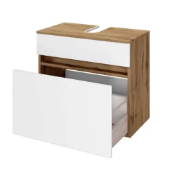 Zweifarbiger Bad Unterschrank für Waschbecken - Maklesa