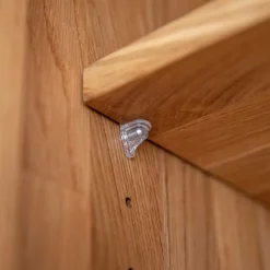 Zweifarbiger Kleiderschrank aus Eiche massiv - Agusto