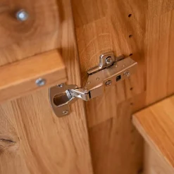 Zweifarbiger Kleiderschrank aus Eiche massiv - Agusto