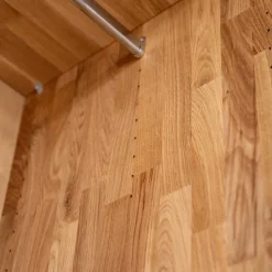 Zweifarbiger Kleiderschrank aus Eiche massiv - Agusto