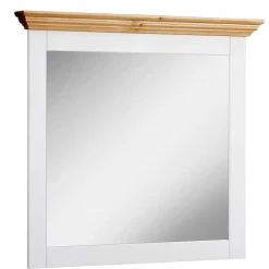 Zweifarbiger Landhaus Spiegel mit Massivholzrahmen - Axdonira