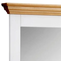 Zweifarbiger Landhaus Spiegel mit Massivholzrahmen - Axdonira