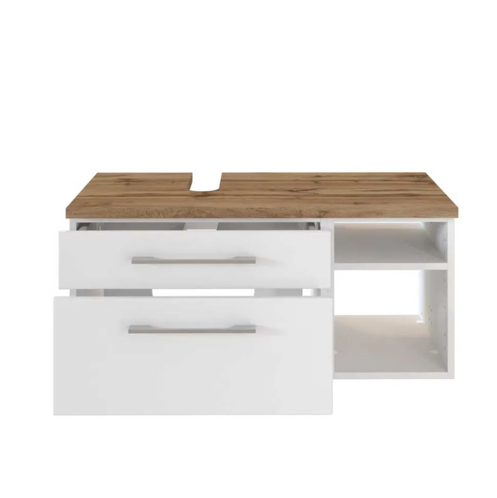 Zweifarbiger Unterschrank für Waschbecken - Enwicos