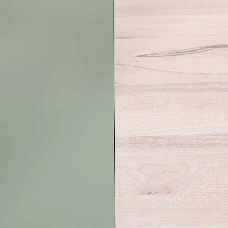 Zweifarbiger Wohnzimmertisch mit Stauraum - Ajevos