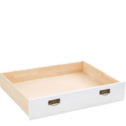 Zweifarbiges Landhaus Bett aus Holz - Beapta