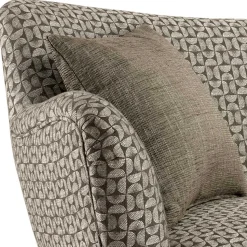 Zweisitzer Designsofa in Beige Braun gemustert - Regiovs
