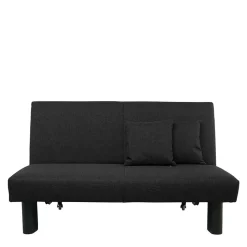 Zweisitzer Faltsofa in Schwarz - Lardias
