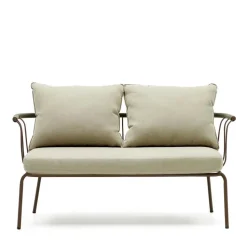 Zweisitzer Gartensofa in Braun - Ragusca