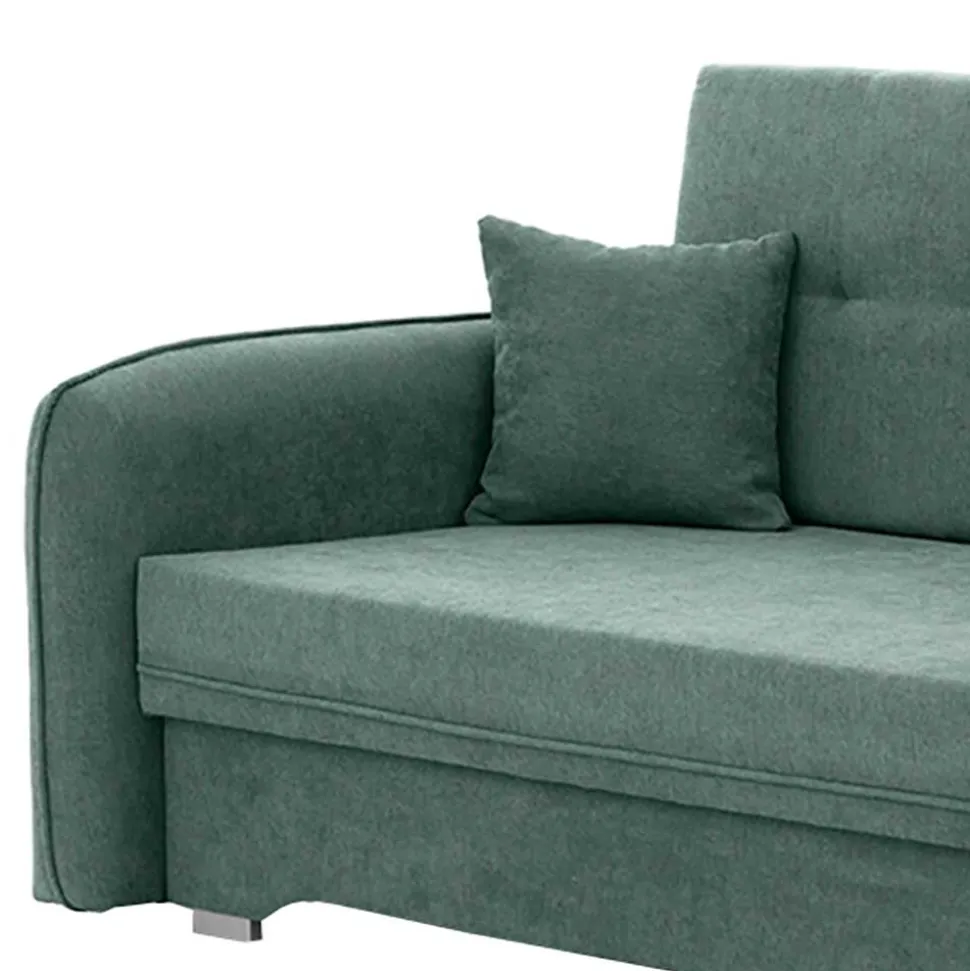 Zweisitzer Schlafsofa in Mintgrün Velours - Ronn