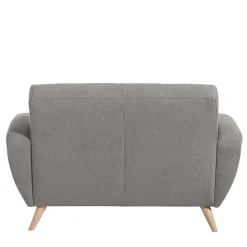 Zweisitzer Sofa in Grau Microfaser - Durencas