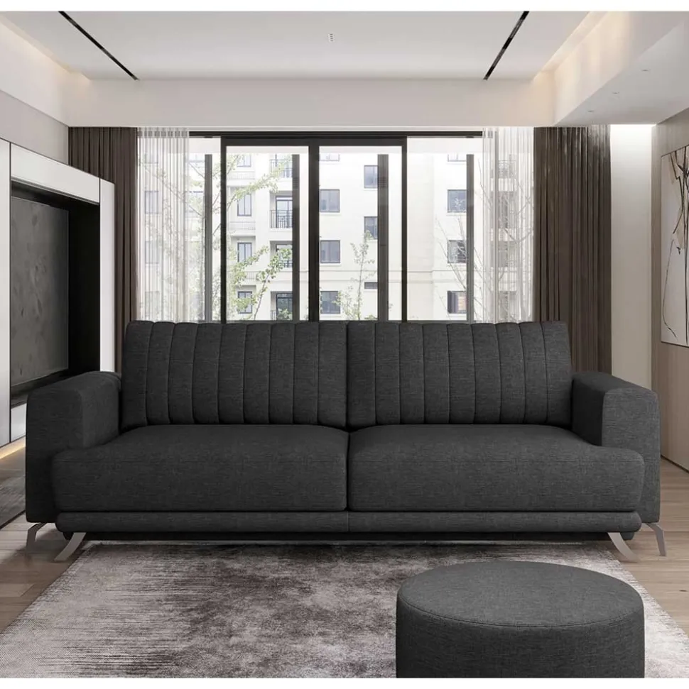 Zweisitzer Wohnzimmercouch mit Bettfunktion - Auricos