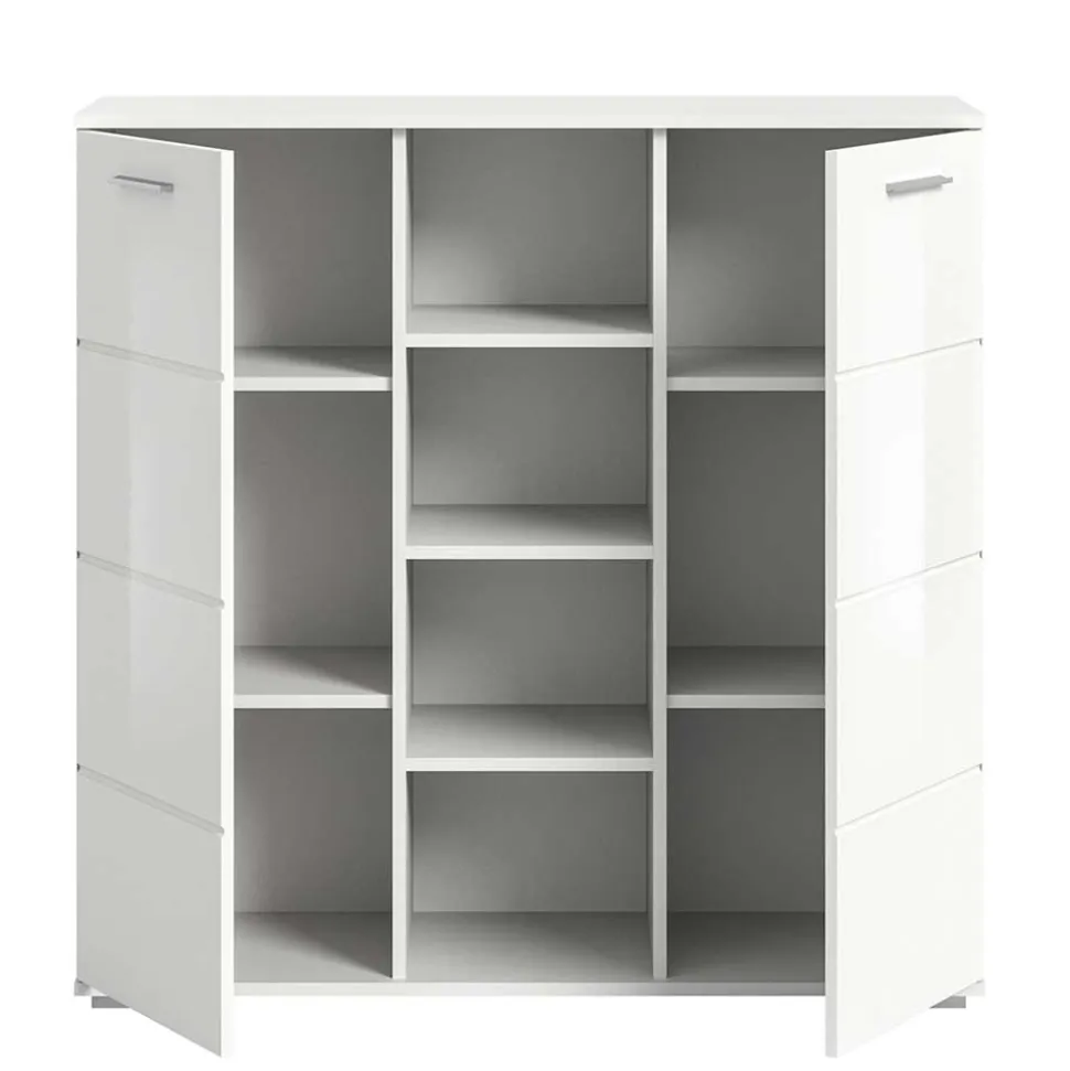 Zweiteiliges Dielenmöbel Set Hochglanz - Rugova (zweiteilig)