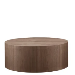Zylinder Wohnzimmertisch in Walnuss Furnier - Mateon